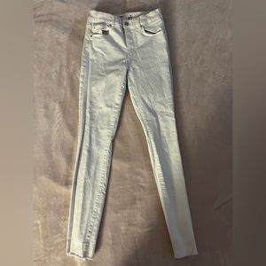 White skinny jeans (size 3),  Black mom jeans  (size 3)